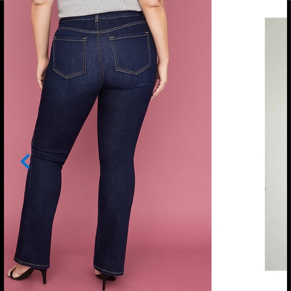 NWT Lane Bryant Tummy Panel HighRise Bootcut Jeans - Picture 9 of 9